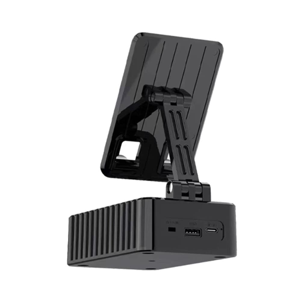 SUPPORTO PER CELLULARE CON ALTOPARLANTE WIRELESS PORTATILE REGOLABILE SCRIVANIA KMS-Z513 - 7