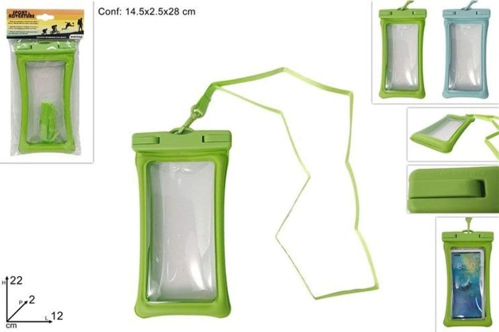 Custodia impermeabile smartphone universale con laccio – protezione acqua sabbia per mare e piscina - 2