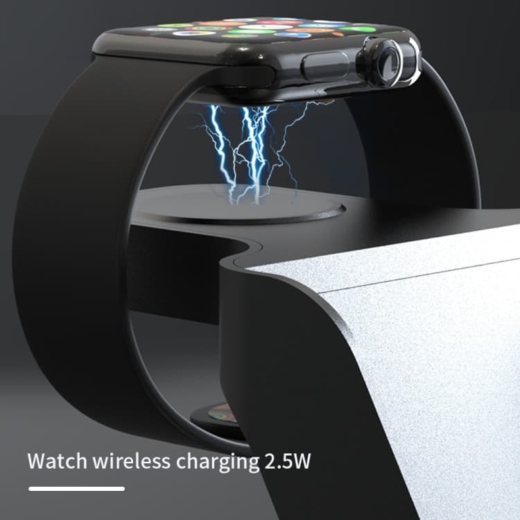 STAZIONE DI RICARICA WIRELESS MAGNETICA 20W SUPPORTO PER SMARTPHONE WATCH AIRPODS Q-WX500 - 9