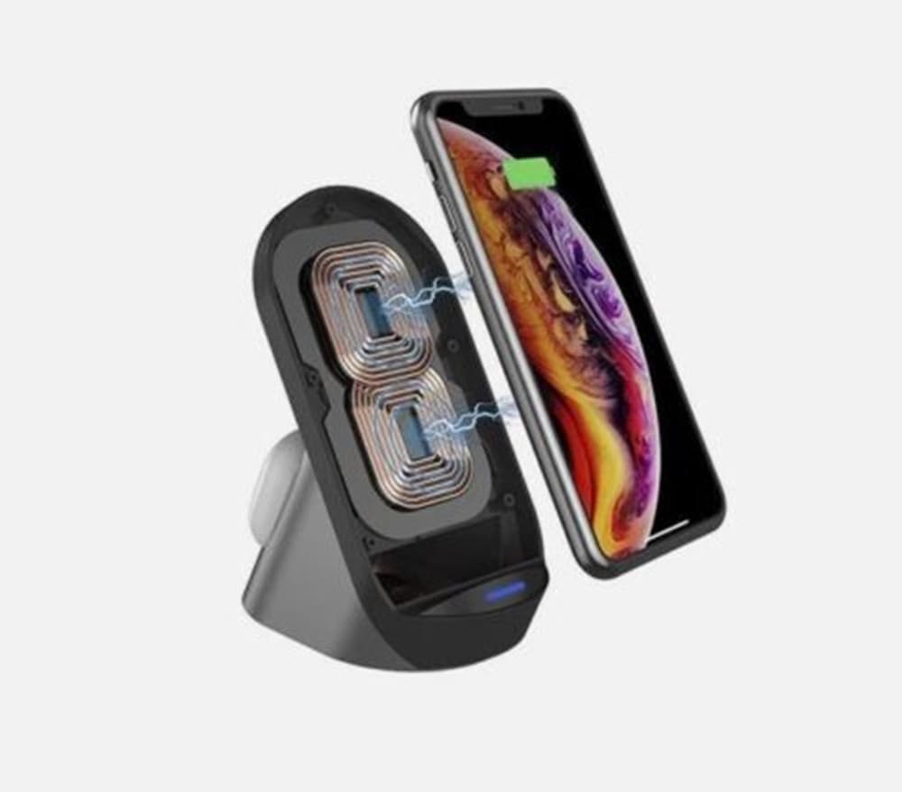 CARICABATTERIE SUPPORTO DI RICARICA RAPIDA WIRELESS 20W 3IN1 SMARTPHONE SMARTWATCH Q-WX600 - 9