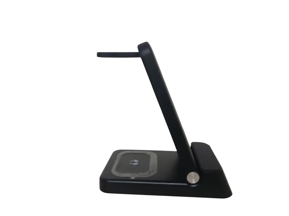 STAZIONE DI RICARICA MAGNETICA WIRELESS 25W PIEGHEVOLE 4 IN 1 CON SVEGLIA OROLOGIO A60 - 7