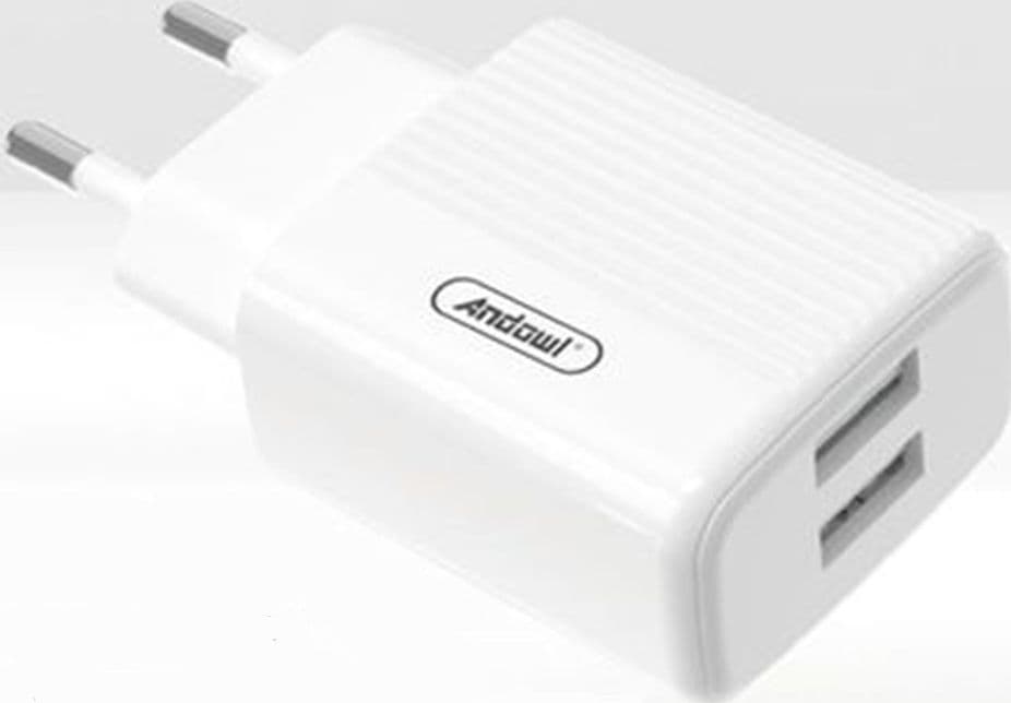 CARICABATTERIE CON 2 PORTE USB 3.1A CON CAVO TYPE-C RICARICA RAPIDA SICURA Q-CD661 - 3