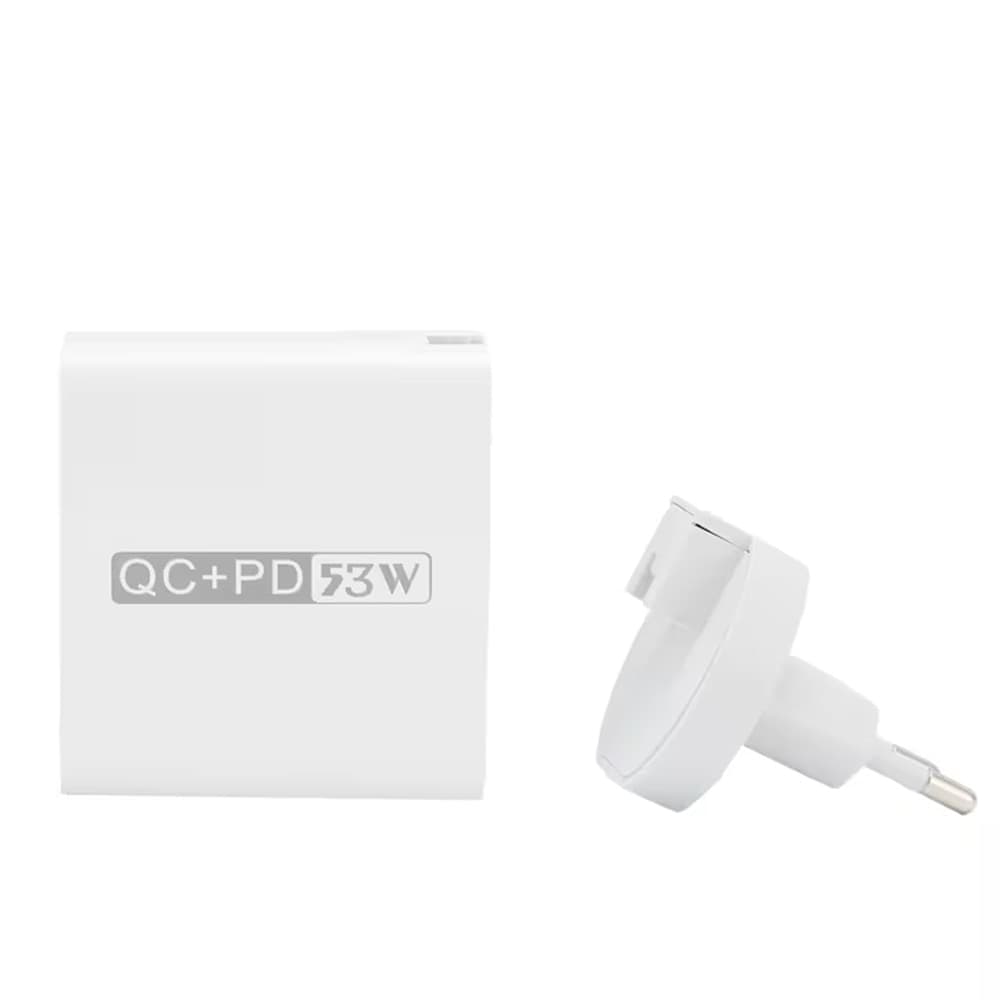 CARICABATTERIE 53 W RICARICA RAPIDA PD + QC 3.0 CON 3 PORTE USB + 1 PORTA TYPE-C WLX-A6 - 4