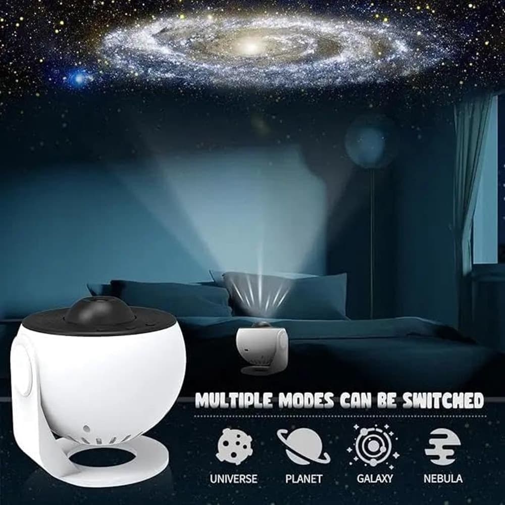 PROIETTORE CIELO STELLATO 12 DISCHI PLANETARI LUCE NOTTURNA LED GALASSIA CAMERA SOFFITTO - 3