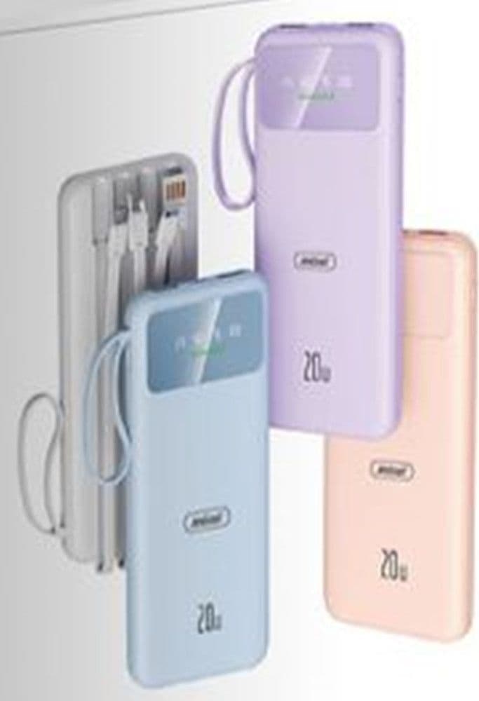 POWER BANK PORTATILE 15000 MAH RICARICA RAPIDA 20W CON CAVI INTEGRATI DESIGN SICURO Q-DC405 - 3