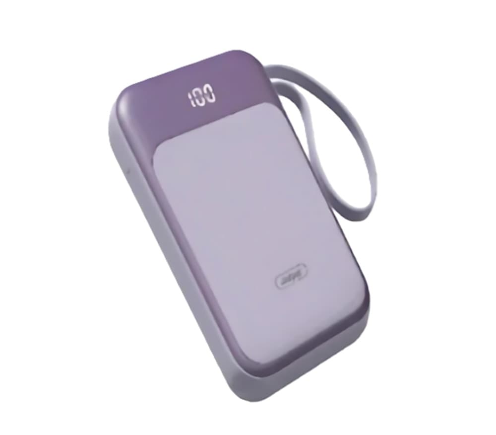 MINI POWER BANK 15000MAH CARICABATTERIE PORTATILE Q-CD702 PORTA USB-C MAGSAFE DISPLAY LED - 4
