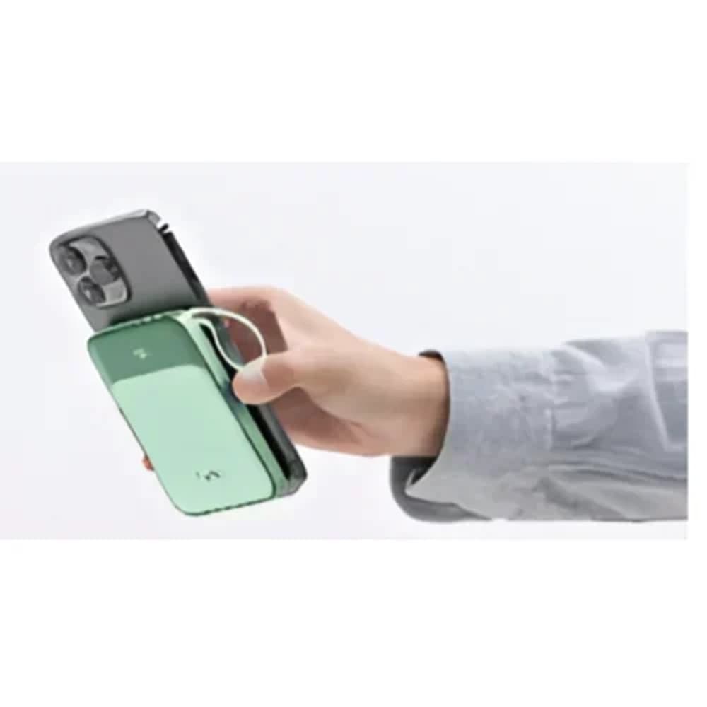 MINI POWER BANK 15000MAH CARICABATTERIE PORTATILE Q-CD702 PORTA USB-C MAGSAFE DISPLAY LED - 5