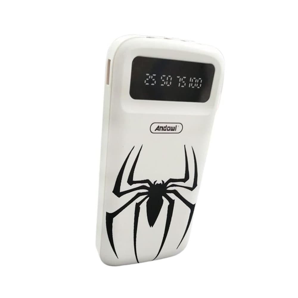 POWER BANK PORTATILE Q-CD151 15000MAH CON LUCE DISPLAY A LED CAVI INTEGRATI DESIGN RAGNO - 3