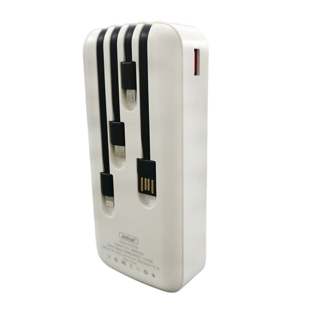 POWER BANK PORTATILE Q-CD151 15000MAH CON LUCE DISPLAY A LED CAVI INTEGRATI DESIGN RAGNO - 4