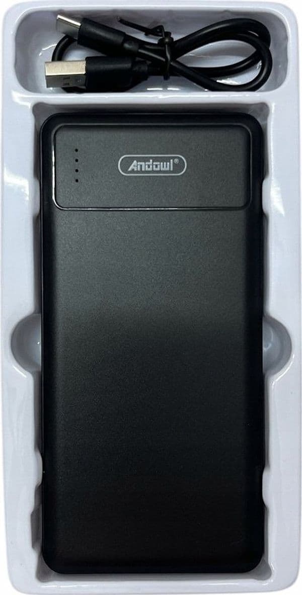 POWER BANK BATTERIA PORTATILE 2 PORTE TYPE-C MICRO-USB 12000MAH 5V 2A RICARICA Q-CD244 - 6
