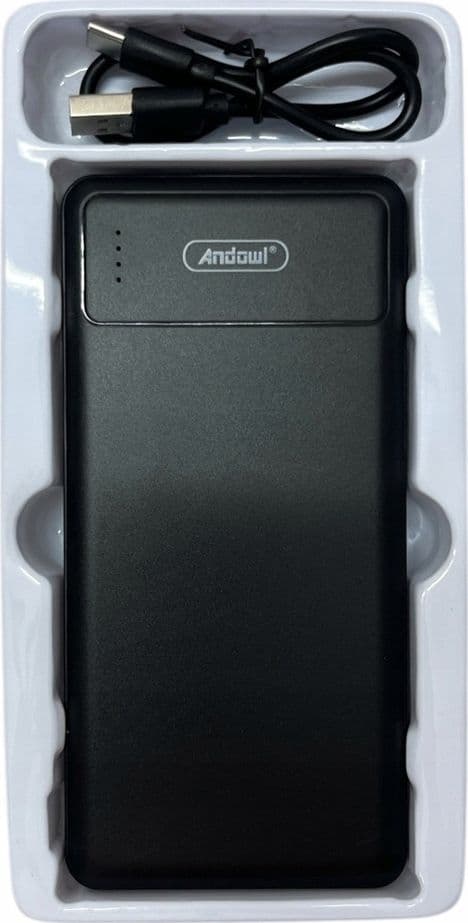 POWER BANK BATTERIA PORTATILE 2 PORTE TYPE-C MICRO-USB 12000MAH 5V 2A RICARICA Q-CD244 - 6
