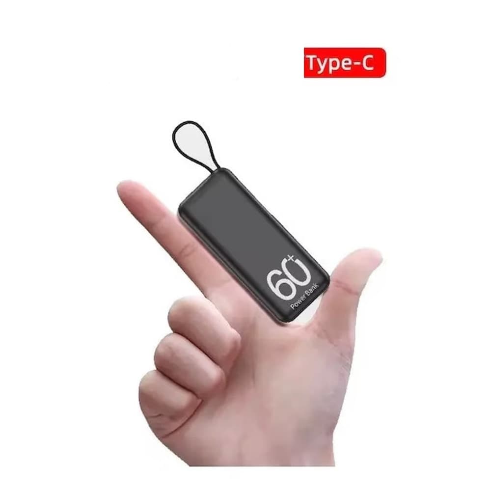 POWER BANK PORTATILE MINI BATTERIA ESTERNA 6500MAH RICARICA RAPIDA CAVO TYPE-C Q-CD633 - 7