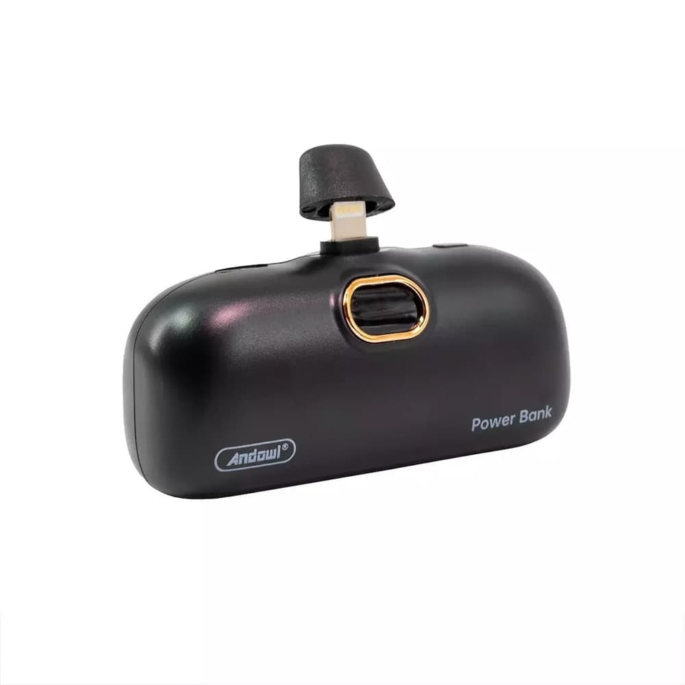 MINI POWER BANK PORTATILE CONNETTORE LIGHTNING 6500MAH DISPLAY INDICATORE BATTERIA Q-CD693 - 3