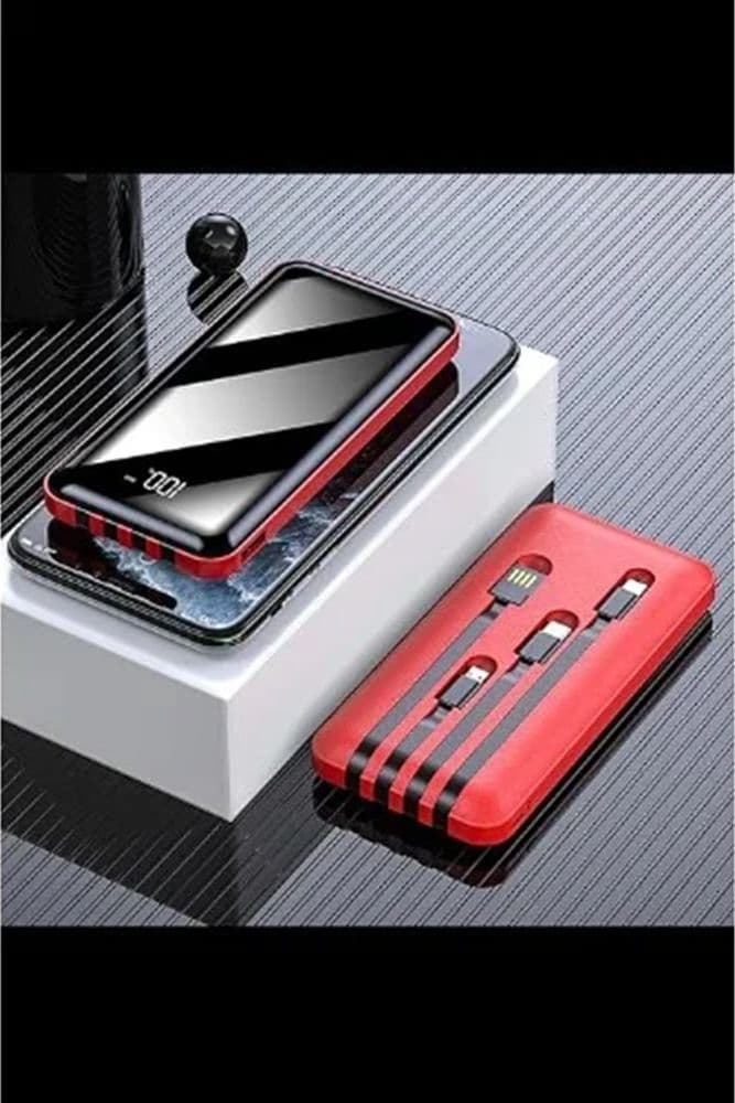 POWER BANK 12000 MAH CON PORTA USB CAVI INTEGRATI DISPLAY LED RICARICA RAPIDA Q-DC110 - 9