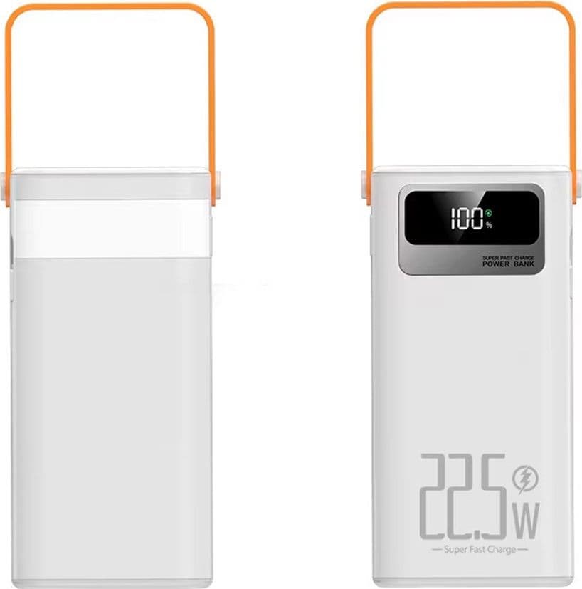 POWER BANK RICARICA RAPIDA 22,5W 26000MAH 4 PORTE USB + 3 TYPE-C MANIGLIA TRASPORTO Q-XD7 - 3