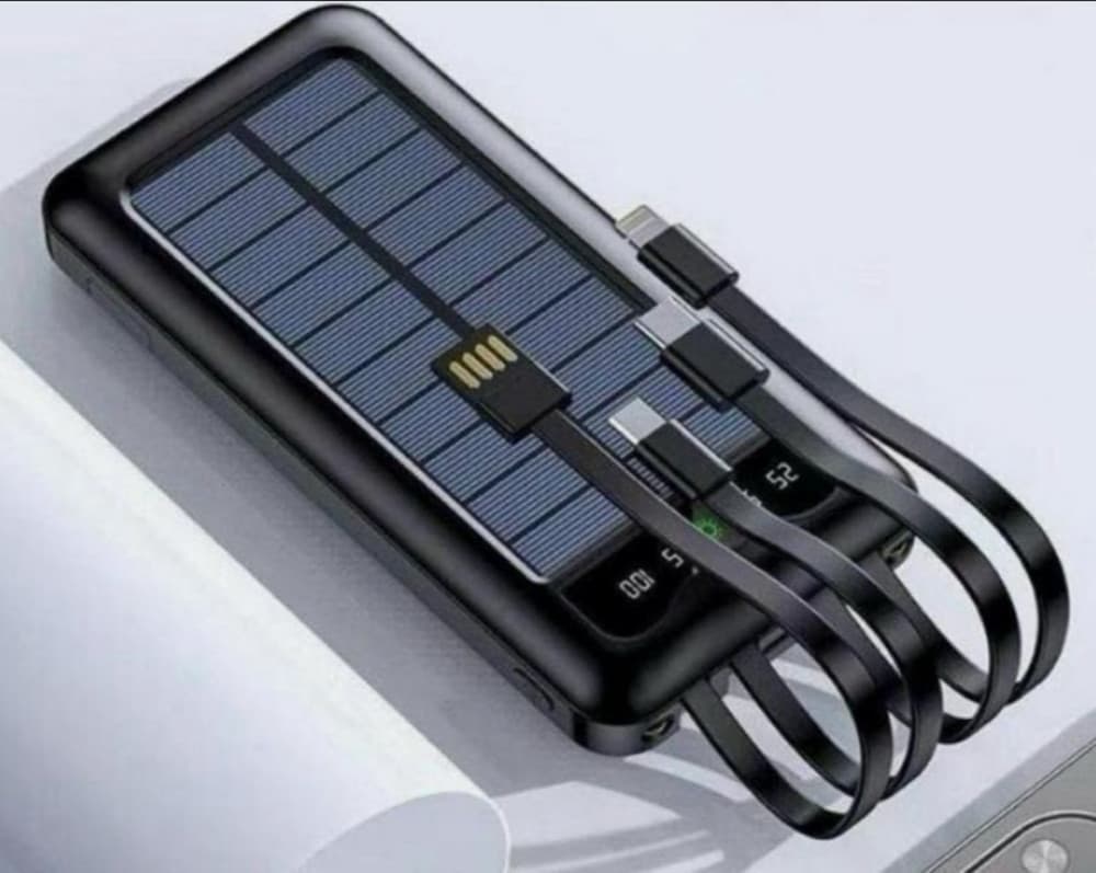 POWER BANK SOLARE 68000 MAH BATTERIA ESTERNA PORTATILE 3.0A CON RICARICA RAPIDA - 4