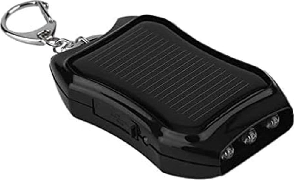 POWER BANK SOLARE PORTABILE A PORTACHIAVI CARICATORE ESTERNO EMERGENZA CON LUCI LED USB - 6