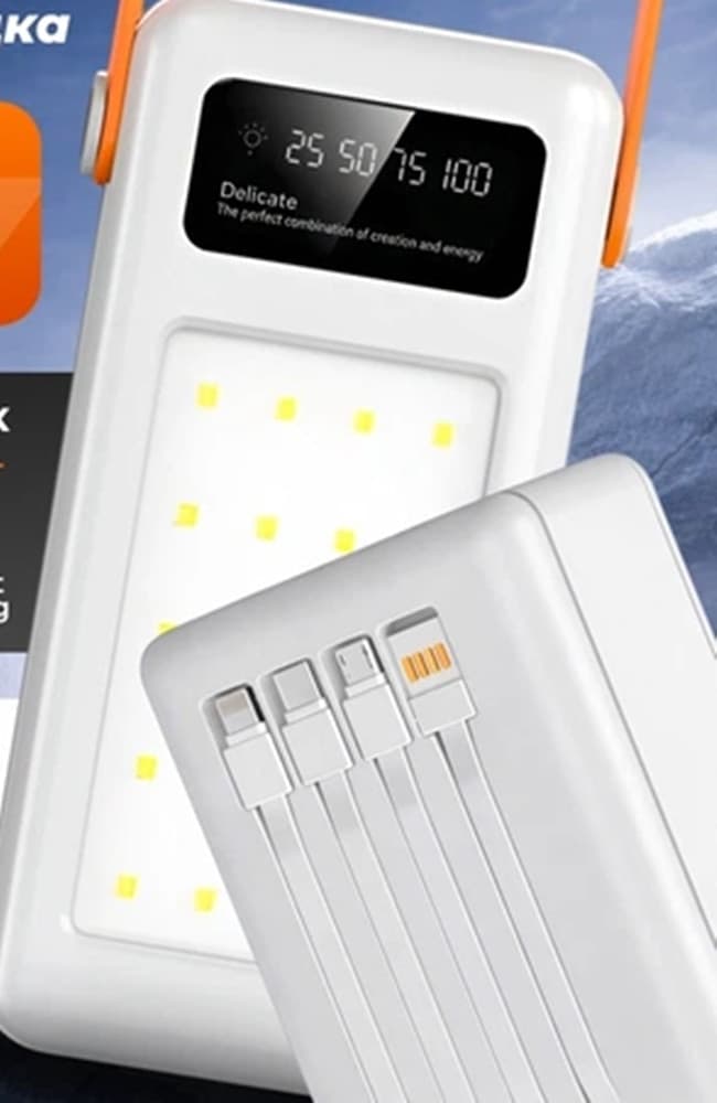 POWER BANK 60000MAH QC 3.0 PD WXJ-029 BATTERIA ESTERNA PORTATILE CON DISPLAY 4 PORTE USB - 6