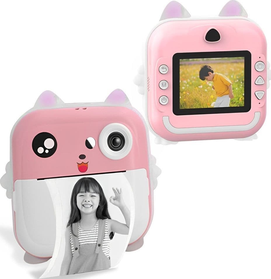 FOTOCAMERA DIGITALE PER BAMBINI CON SCHERMO DA 2,4" PER STAMPA TERMICA ISTANTANEA C6