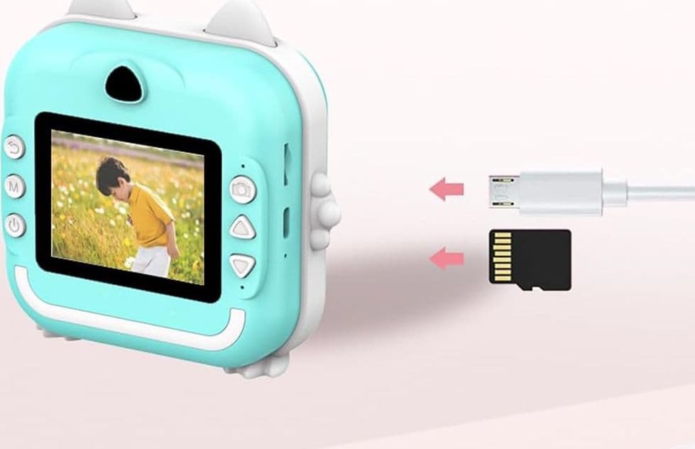 FOTOCAMERA DIGITALE PER BAMBINI CON SCHERMO DA 2,4" PER STAMPA TERMICA ISTANTANEA C6 - 4