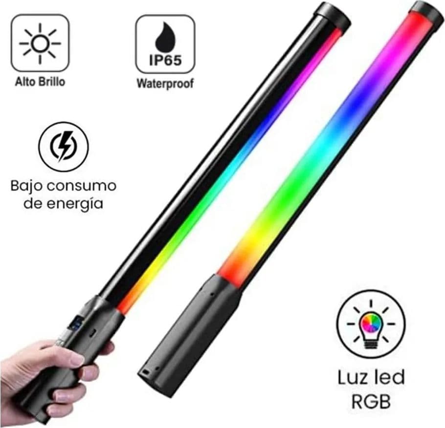 LAMPADA A BACCHETTA TUBO LUMINOSO LED RGB PORTATILE MY-7409 PER FOTO VIDEO TIKTOK VLOG - 5