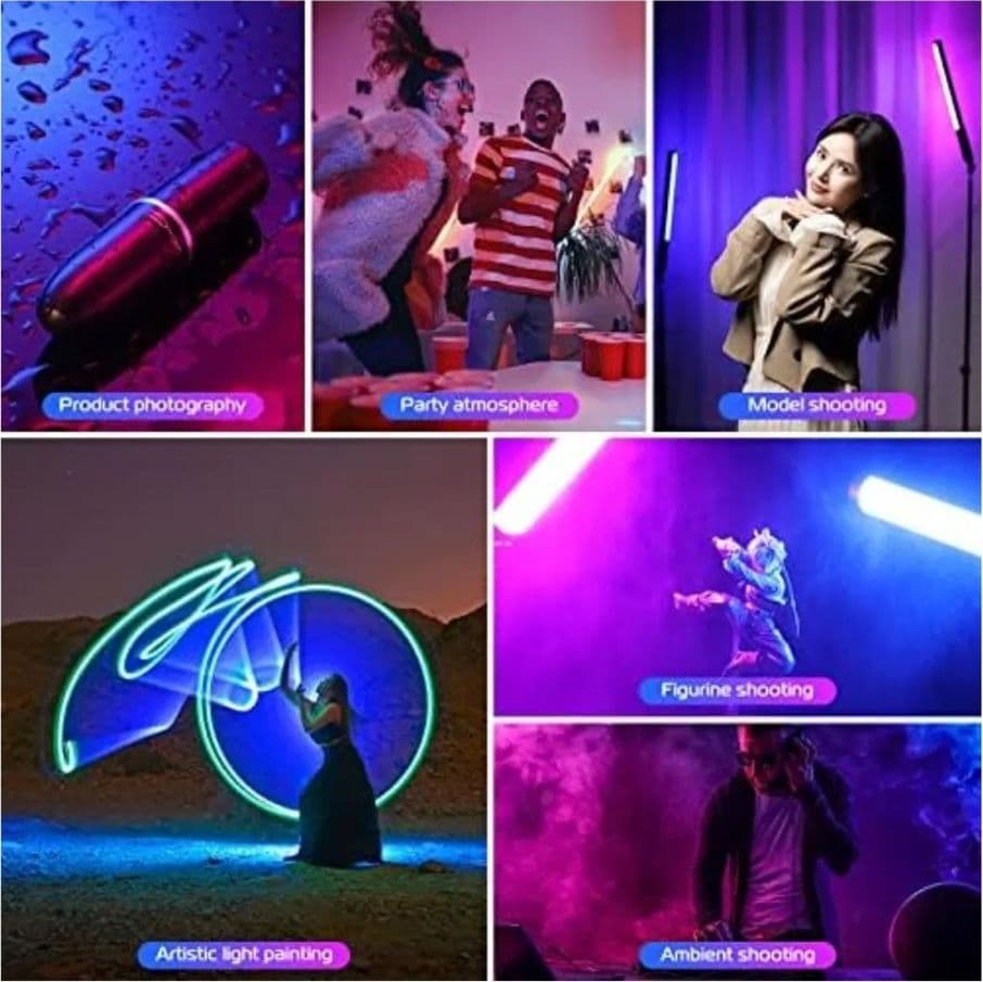 LAMPADA A BACCHETTA TUBO LUMINOSO LED RGB PORTATILE MY-7409 PER FOTO VIDEO TIKTOK VLOG - 9