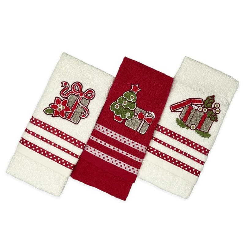 Strofinacci natalizi 3 pezzi Vingi Ricami Gift - 3