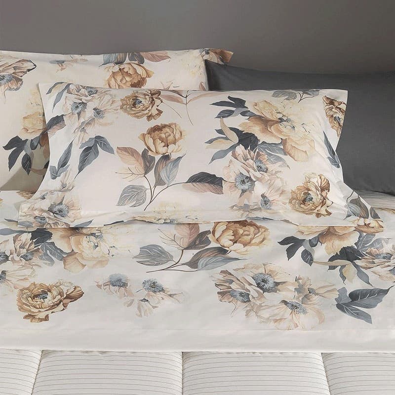 Completo lenzuola flanella matrimoniali Gabel Peony - 9