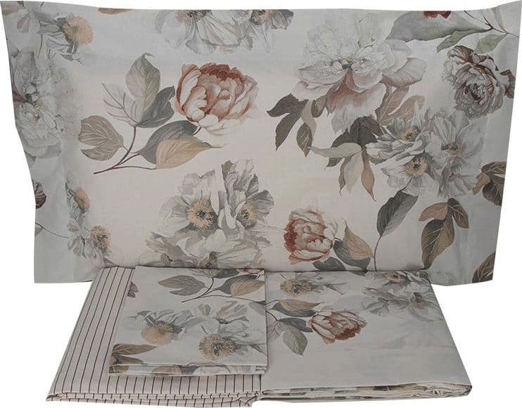 Completo lenzuola flanella matrimoniali Gabel Peony - 5
