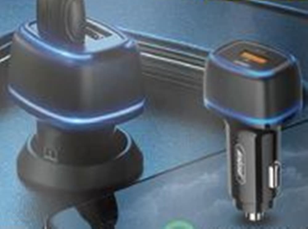 CARICABATTERIE DA AUTO Q-DC51 RICARICA RAPIDA PD 20W QUICK CHARGE 3.0 2 PORTE USB TYPE-C - 3