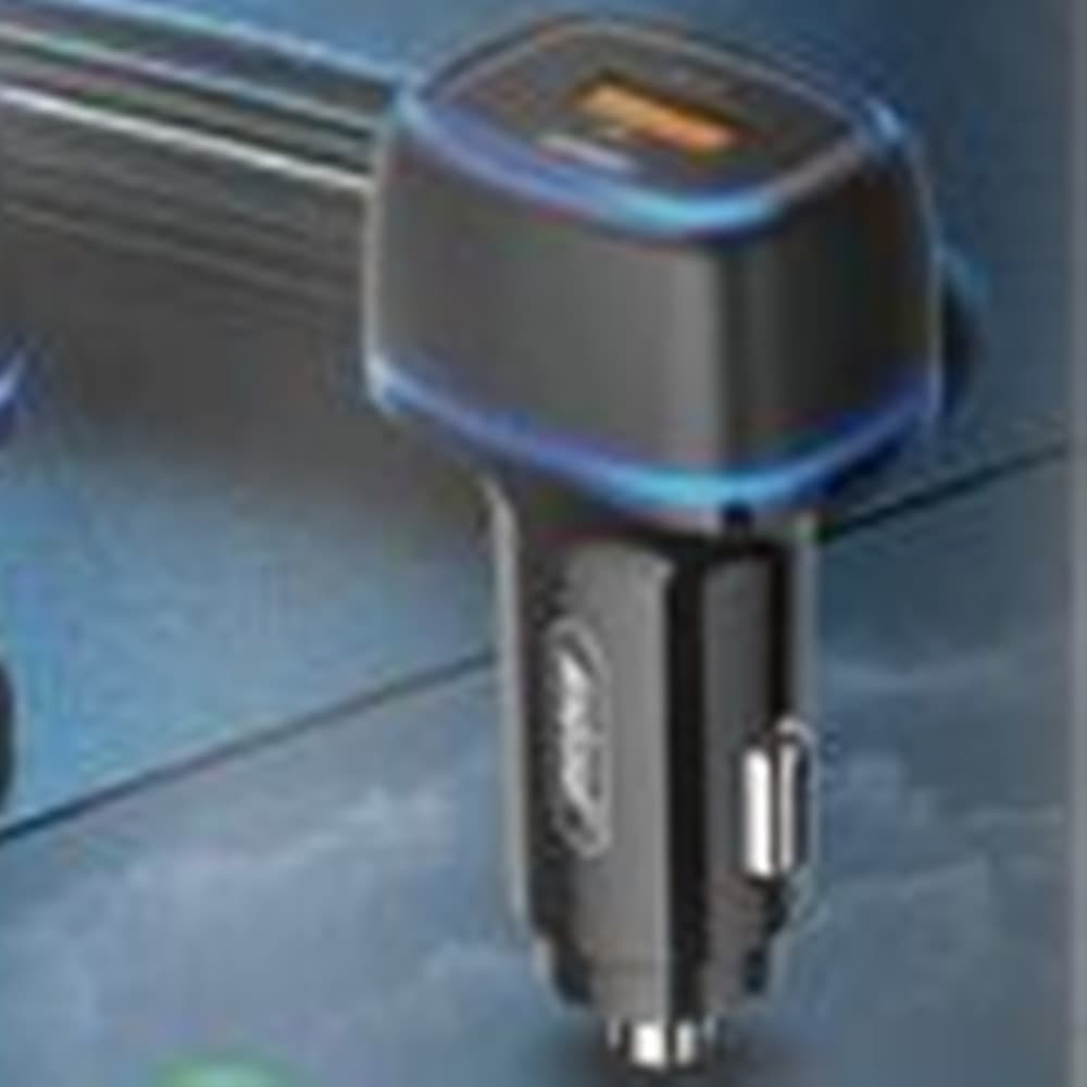 CARICABATTERIE DA AUTO Q-DC51 RICARICA RAPIDA PD 20W QUICK CHARGE 3.0 2 PORTE USB TYPE-C - 4