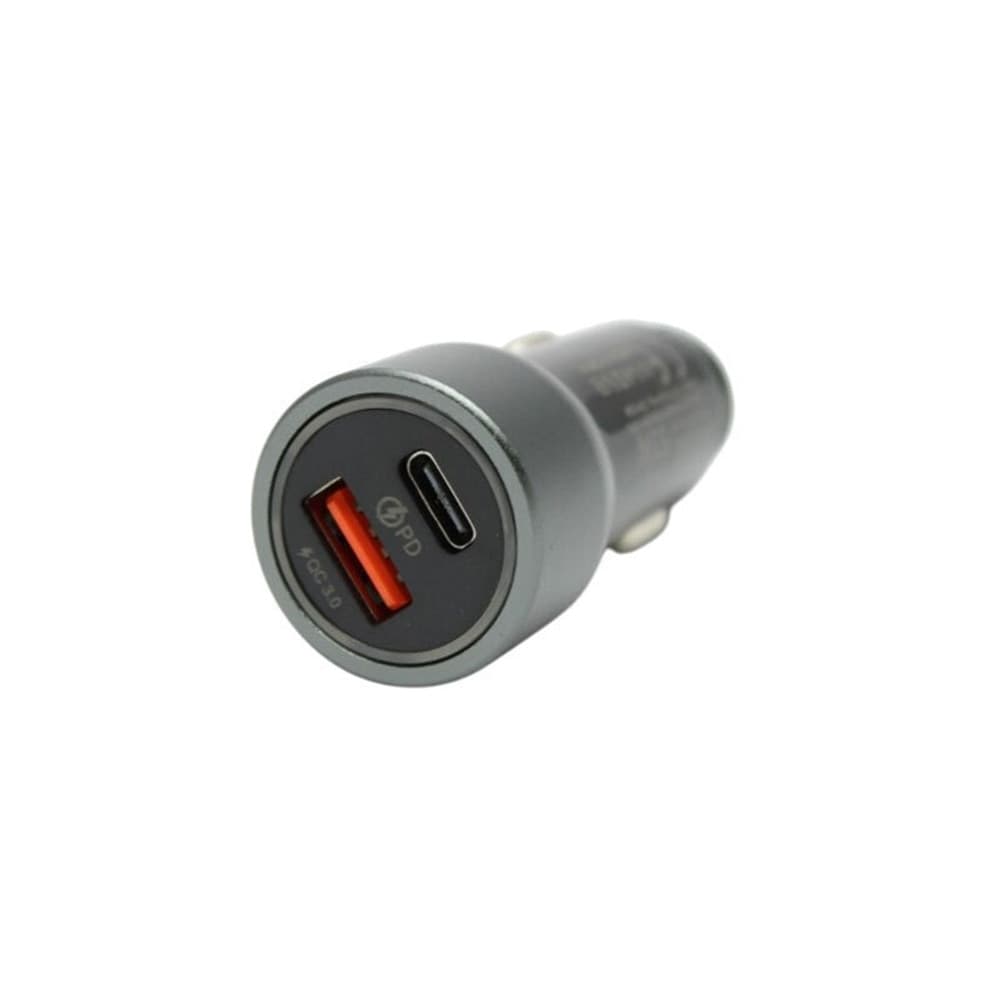 CARICABATTERIE PER AUTO RICARICA RAPIDA PD 53W PORTE USB/TYPE-C QUICK CHARGE 3.0 Q-CD712 - 3