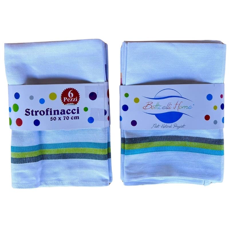 Strofinacci cucina 6 pezzi in cotone Botticelli Home Frico - 2