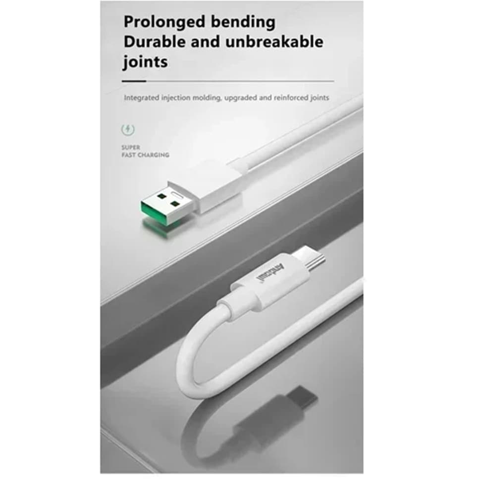 CAVO RICARICA RAPIDA TRASFERIMENTO DATI DA USB 2.0 - TYPE-C 1 MT 3.1A FLESSIBILE Q-SJ1C - 7