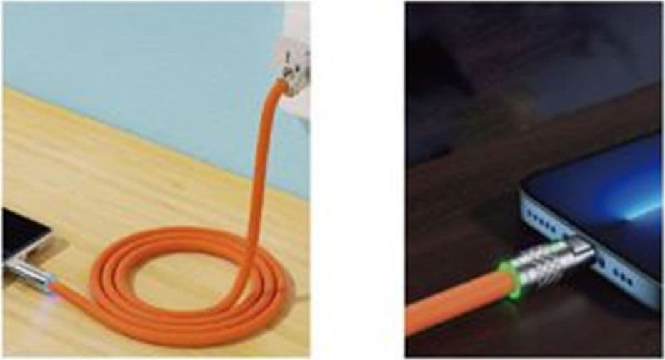 CAVO PER TRASFERIMENTO DATI RICARICA RAPIDA Q-SJ970 CONNETTORE DA USB A LIGHTNING 2.4A 1MT - 3