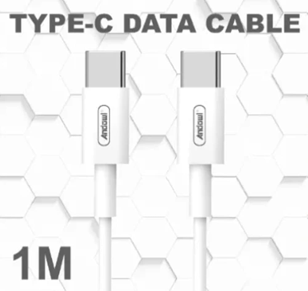 CAVO USB DI RICARICA RAPIDA TRASFERIMENTO DATI Q-SJ230 DA TYPE-C A TYPE-C 60W PD DA 1MT - 4