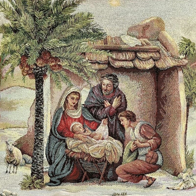 Cuscino arredo natalizio La nascita di Gesù Botticelli Home - 2