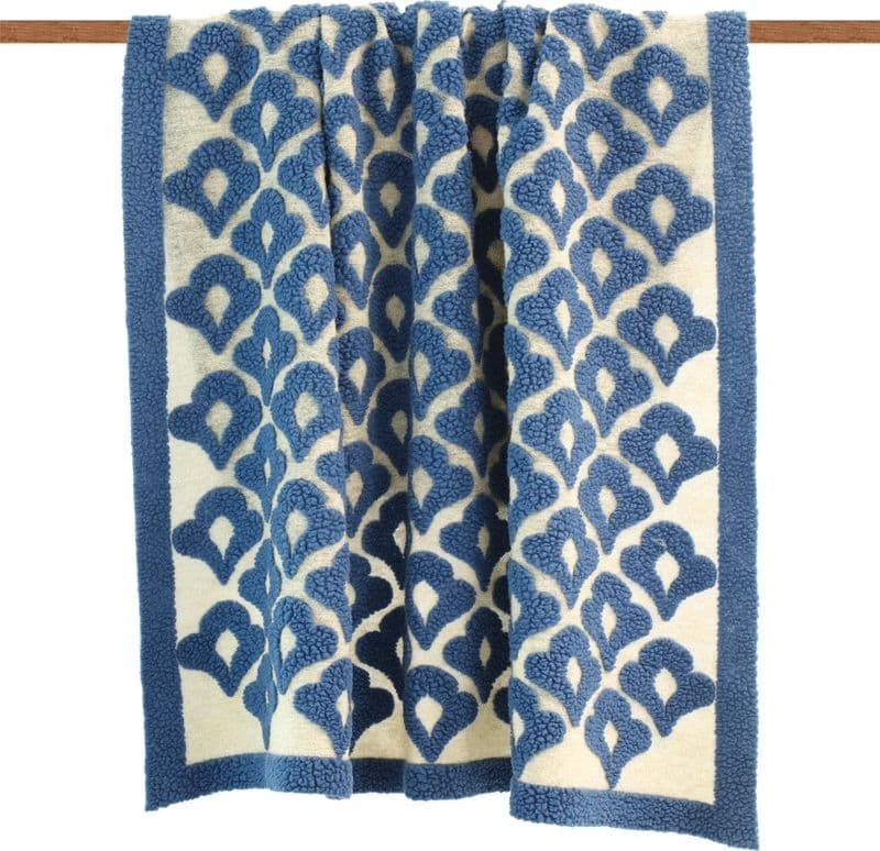 Plaid divano in lana cotta Lucrezia Orientale