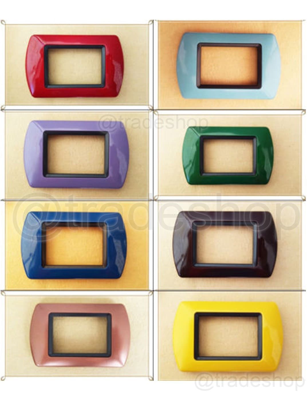 PLACCHETTE PLACCHE IN ABS COMPATIBILI PER MASTER MODO COLORRA PLACCA COPRIPRESE
