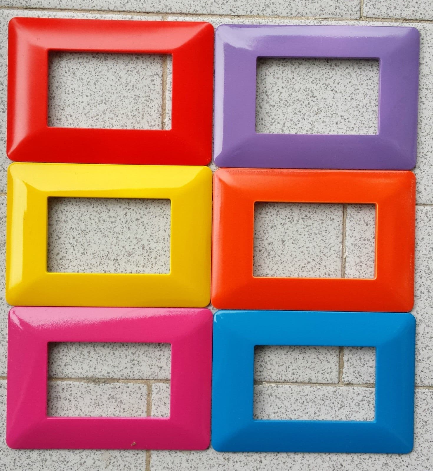 PLACCHETTE PLACCHE IN ABS PER SERIE MATIX BTICINO COMPATIBILE 3 4 6 MODULI COLOR