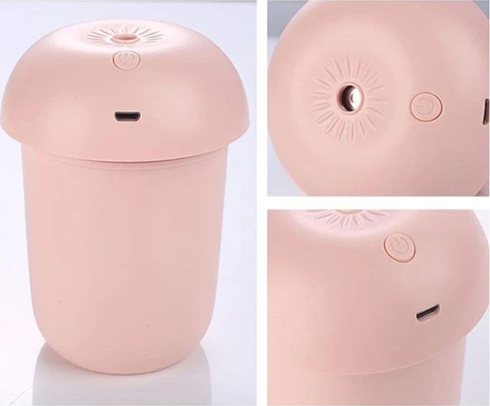UMIDIFICATORE DIFFUSORE D'ARIA DESIGN FUNGO PURIFICATORE AMBIENTI BAMBINI 3 COLORI Q-A239 - 13