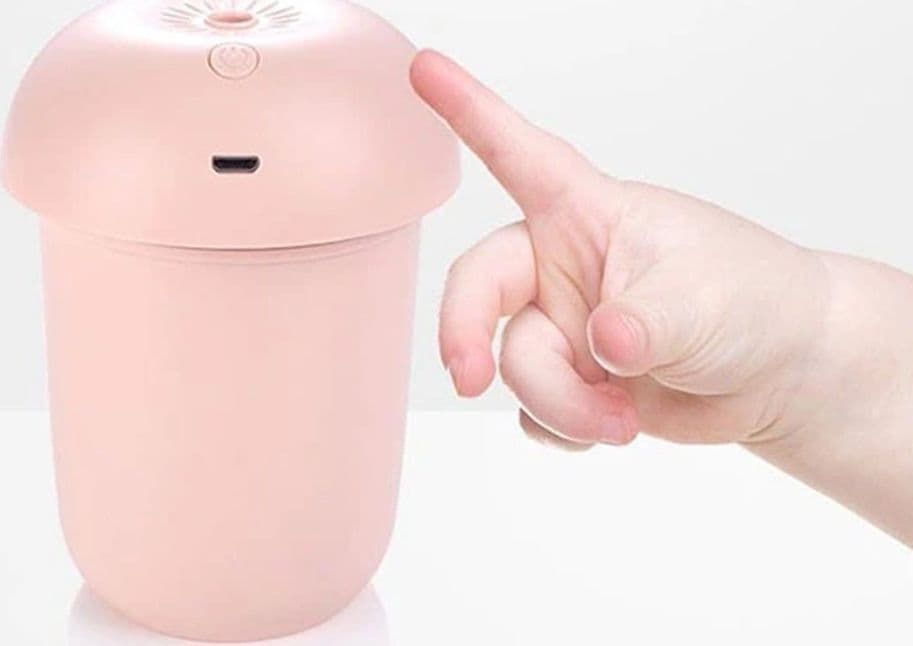 UMIDIFICATORE DIFFUSORE D'ARIA DESIGN FUNGO PURIFICATORE AMBIENTI BAMBINI 3 COLORI Q-A239 - 6