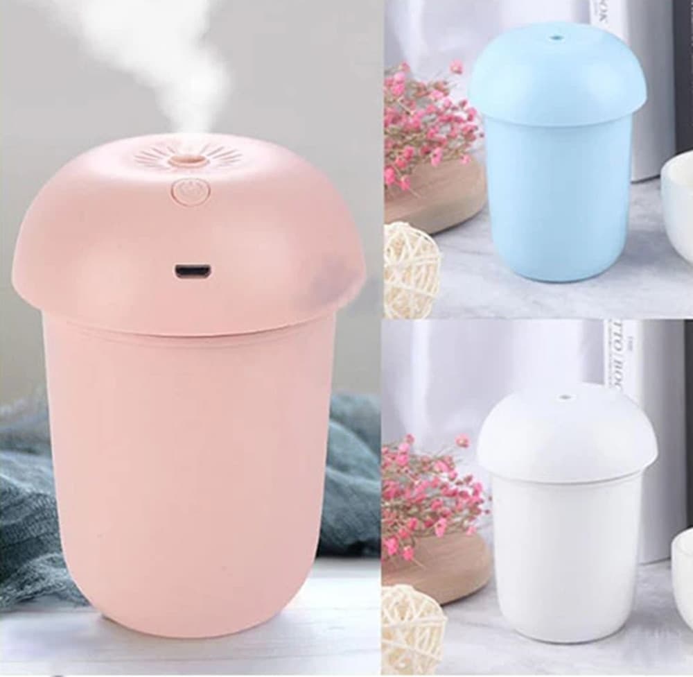 UMIDIFICATORE DIFFUSORE D'ARIA DESIGN FUNGO PURIFICATORE AMBIENTI BAMBINI 3 COLORI Q-A239 - 10
