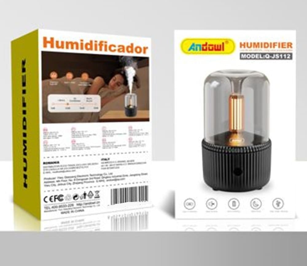 MINI UMIDIFICATORE DIFFUSORE DI AROMI 130ML CON ILLUMINAZIONE A LED USB PORTATILE Q-JS112 - 2