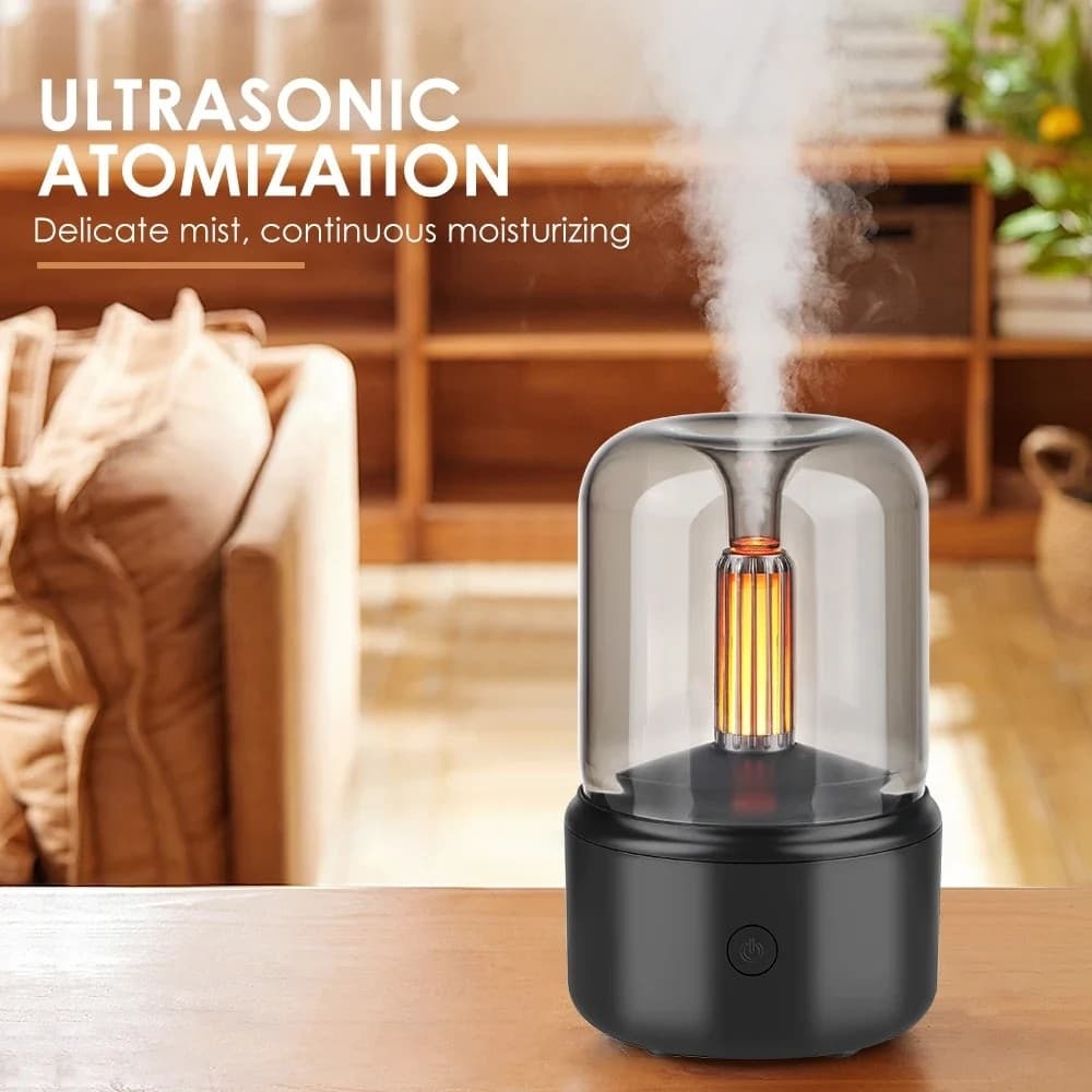 MINI UMIDIFICATORE DIFFUSORE DI AROMI 130ML CON ILLUMINAZIONE A LED USB PORTATILE Q-JS112 - 9