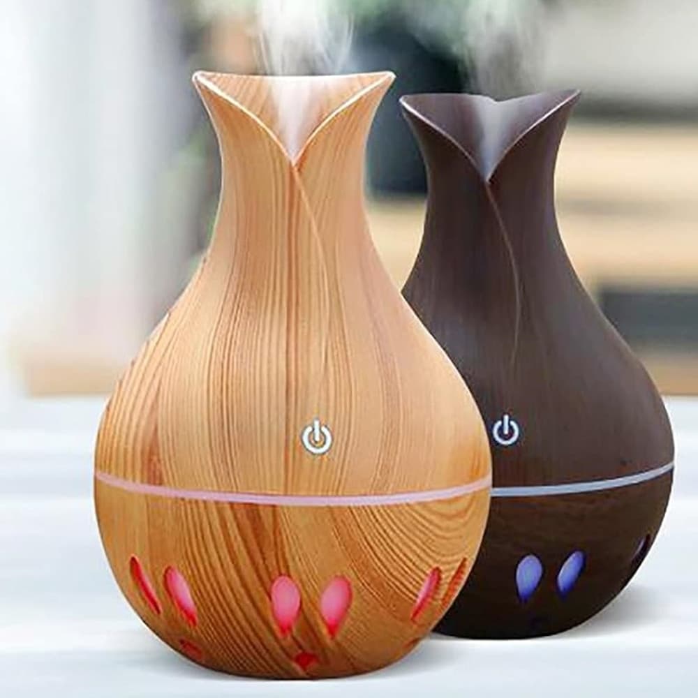 UMIDIFICATORE AMBIENTE AROMA DIFFUSORE OLIO ESSENZIALE SILENZIOSA USB 7 COLORI LED UFFICIO