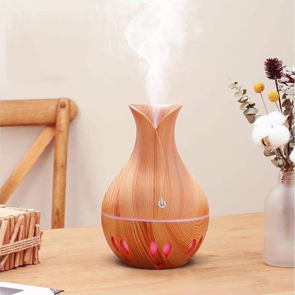 UMIDIFICATORE AMBIENTE AROMA DIFFUSORE OLIO ESSENZIALE SILENZIOSA USB 7 COLORI LED UFFICIO - 2