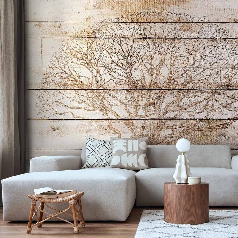 Carta da parati - Tree on Boards - 13