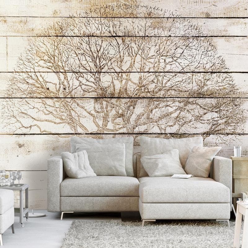 Carta da parati - Tree on Boards - 3