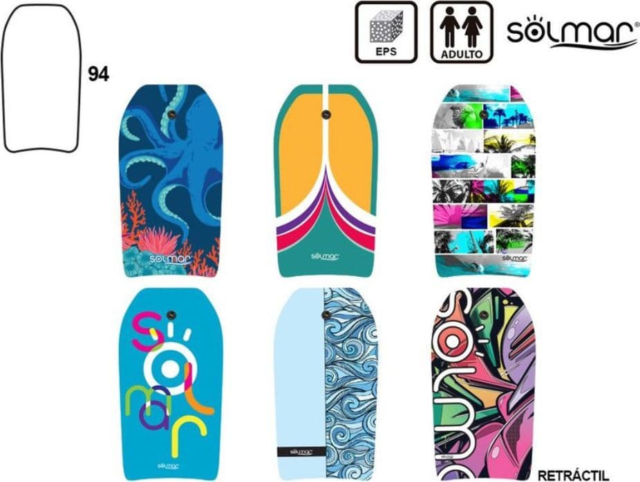 Tavoletta Nuoto Adulto 94 cm Galleggiante Piscina EPS Professionale Fantasia - 2
